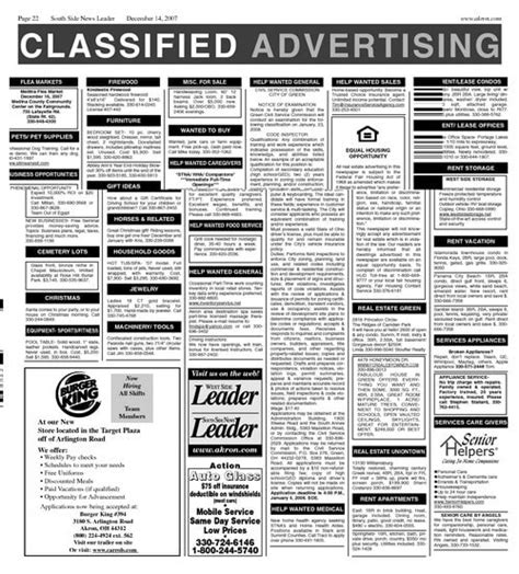 Classified Advertising Types Advantages And Disadvantages