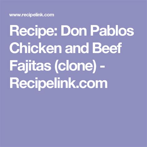 Finding welbilt bread maker recipe books. Recipe: Don Pablos Chicken and Beef Fajitas (clone ...