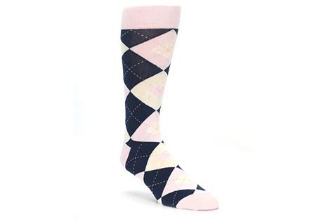 Mens Pink Argyle Sock By Statement Sockwear Sockboxca