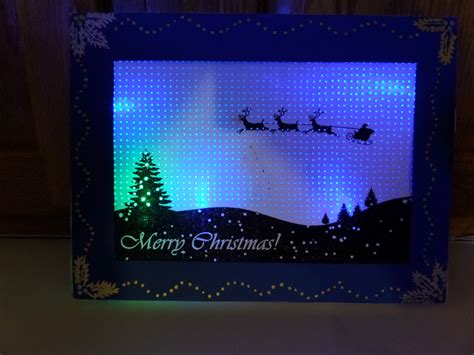 Led Backlit Pin Hole Holiday Card 7 Steps With Pictures Instructables
