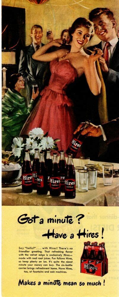 1949 original vintage hires root beer soda magazine ad hires root beer vintage beer root beer
