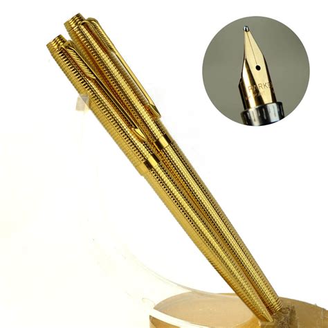 Buy Parker 75 Tiffany Grid Pen Set With 14k Gold B Nib Online