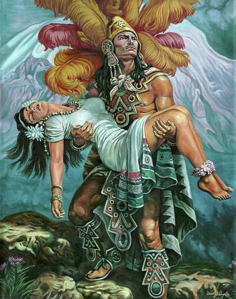 Eternal Love Popocatépetl And Iztaccíhuatl Aztec Culture Etsy Artofit
