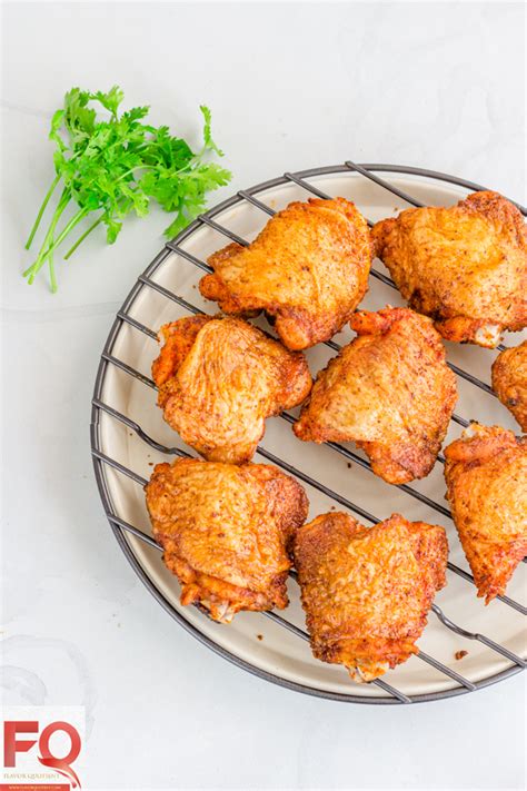 We had no idea what to expect when we started the recipe. Super Crispy Oven Fried Chicken Thighs | Flavor Quotient