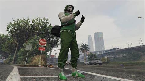 Gta 5 Dope Glitched Outfit With The Green Joggers Youtube