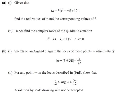 Practice Questions Complex Numbers Ibdp Math Hlsl