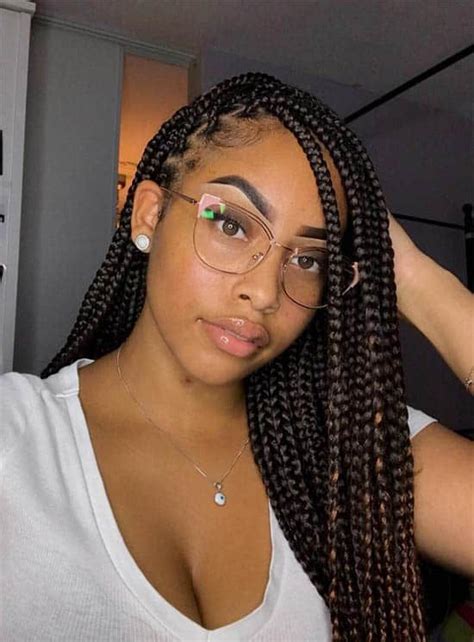 I wanted to show you all how i do them in the simplest way without any. 28 Knotless Box Braids Hairstyles You Can't Miss - Fancy ...