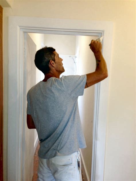 Then lightly sand the door frame. Interior Painting - Abacus Decorating