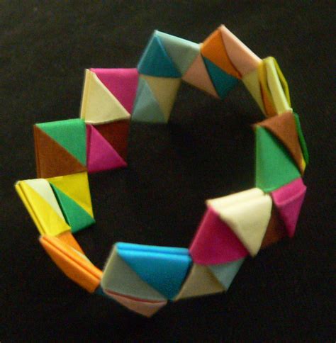 Origami Bracelet · A Paper Bracelet · Jewelry Making Origami And