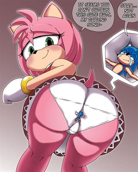 Rule 34 Amy Rose Big Butt Butt Crush Cameltoe Clothing Color