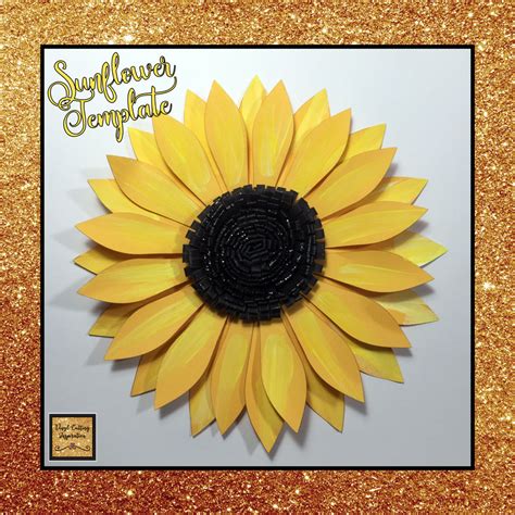 🌻 Sunflower Svg Sunflower Template Flower Svg 3d Sunflower Sunflow