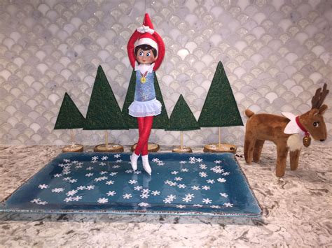 Elf On The Shelf Ice Skating Santas Workshop Xmas Christmas Ornaments