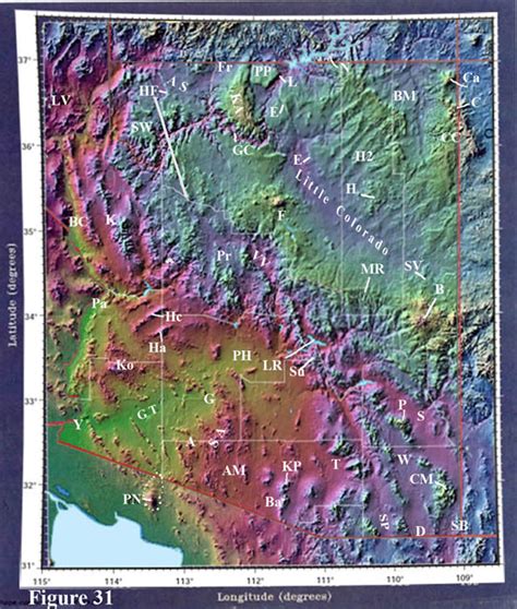 Topo Map Of Arizona – Simple Map of Asia