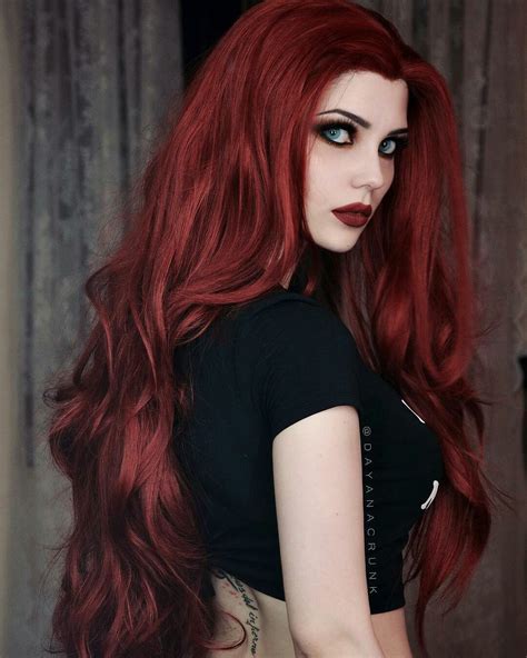 Pin By Angela Eckhardt On Dayana Crunk Lissandra Agnes Delancour Dark Red Hair Hair Styles