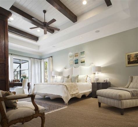 Maintain the frameworks simple and also natural or add range, extending the gallery right to the ceiling to develop the look of more room. wall color, coffered ceiling with planks and beams, Amanda ...