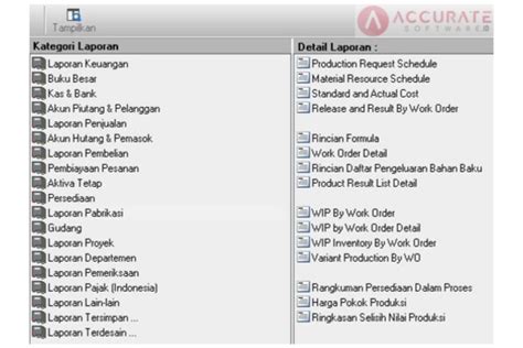 Software Akuntansi Manufaktur Accurate Software Resmi Indonesia