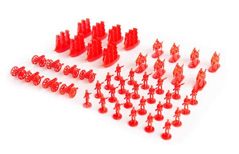Buy Napoleonic And Civil War Miniatures Red Plastic Toy Soldiers Set