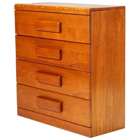 Attributed To Russel Wright American Modern Maple Secretaire Snyders