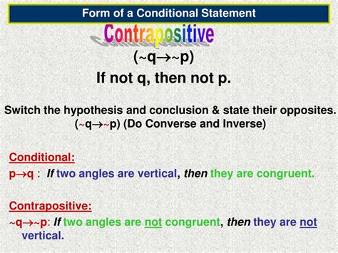 Ppt Objectives Write The Inverse And Contrapositive Of Conditional