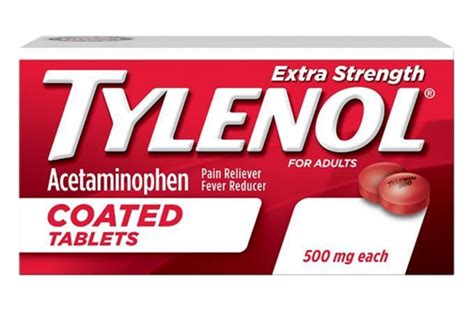 Tylenol Extra Strength Coated Tablets For Headache Pain And Fever