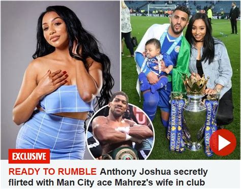 Riyad mahrez family, wife, personal life. Anthony Joshua Flirted With Rita Mahrez, Riyad Mahrez's ...