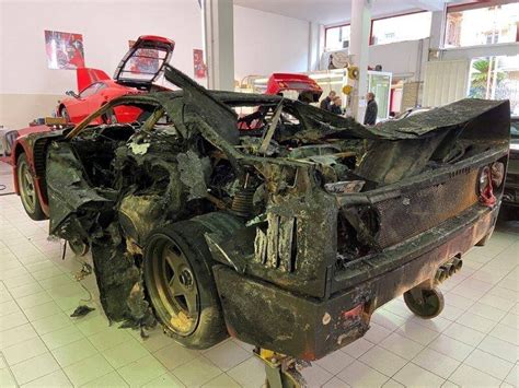 Ferraris F40 That Burned To The Ground In Monaco Might Be Revived