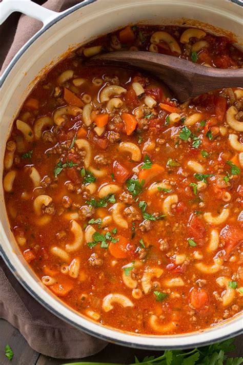 Beef And Tomato Macaroni Soup Cooking Classy In Beef Soup