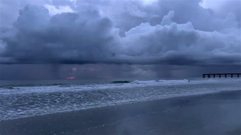 Storm Approaching On The Beach Youtube
