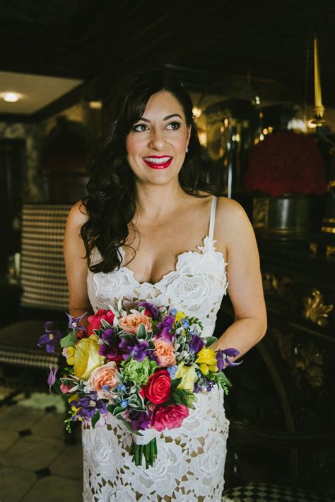 theresa wore the frida gown by catherine deane via bhldn for her modern london wedding with no