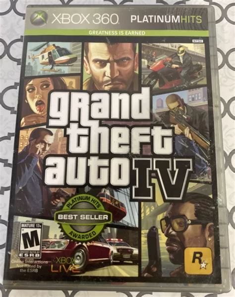 Grand Theft Auto Iv Gta 4 Xbox 360 2008 Complete With Manual And Map Cib 14 95 Picclick
