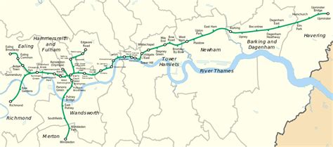London Underground Tube Map District Line Map