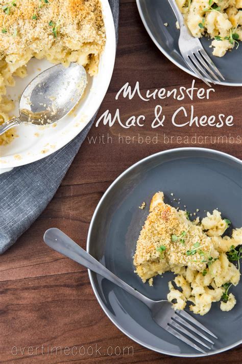 How long do you cook mac and cheese. Muenster Mac and Cheese with Herbed Breadcrumbs - Overtime ...
