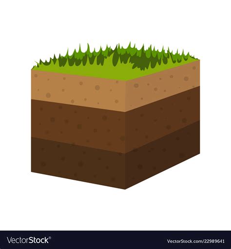 Layers Soil Royalty Free Vector Image Vectorstock