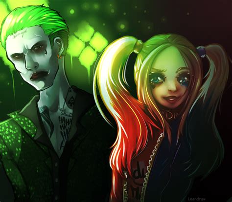 Suicide Squad Joker And Harley Quinn By Leandraw On Deviantart