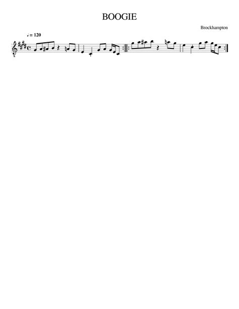 Boogie Saxophone Sheet Music Brockhampton Hot Sex Picture