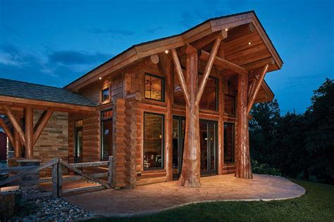 Iowa Log Home Cabin By Precisioncraft
