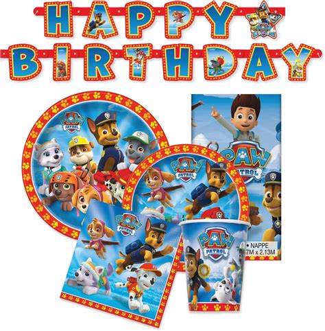 Party Packs Paw Patrol Birthday Party Supplies Decorations Tableware