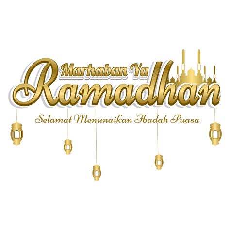 Gold Letter Marhaban Ya Ramadhan Vector Ramadan Marhaban Ya Ramadhan Marhaban Ya