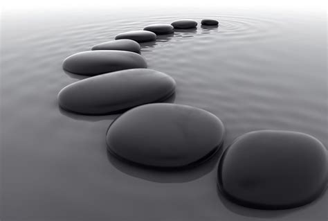Black Zen Stones Chillax Zen Inner Peace Stone