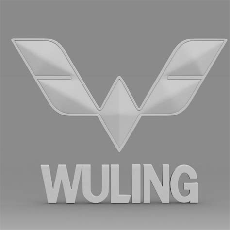 Wuling Logo 3d Model In Parts Of Auto 3dexport