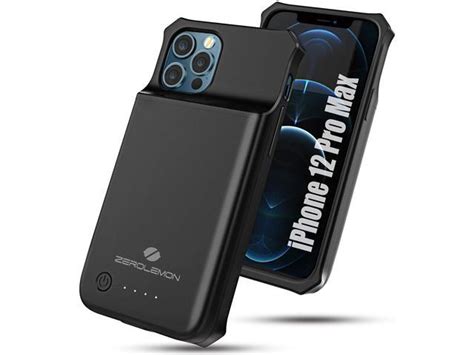 Zerolemon Iphone 12 Pro Max Battery Case 5000mah Qi Wireless Charging