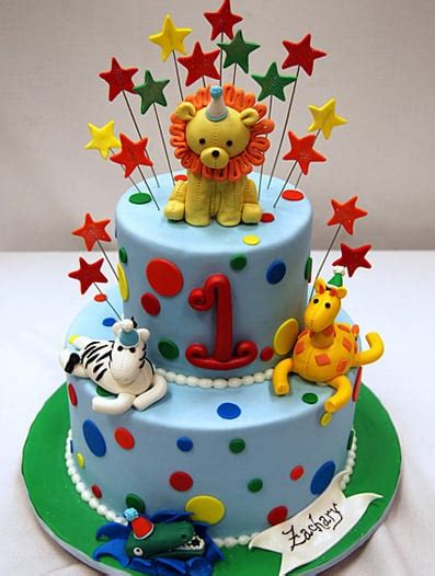 Birthday cakes can sometimes look tricky to make at home but we've got lots of easy birthday cake recipes and ideas for amateur bakers to make. Fun Animal Birthday Cake | Birthday Cakes For Boys ...