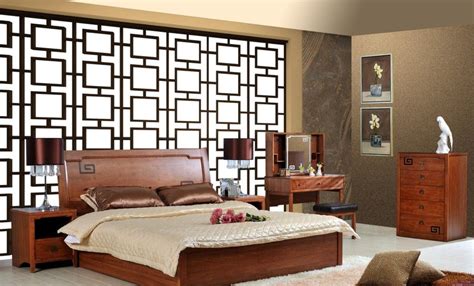 Atlantic furniture mission bed with open foot rail, queen, antique walnut. Bedroom-background-wall-Chinese-style.jpg (1218×735 ...