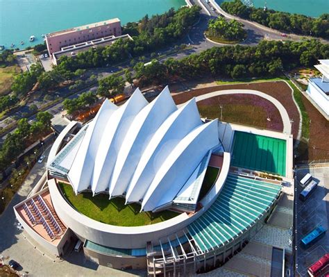 Seashell Shaped Tung Chung Swimming Pool Is Wrapped In An