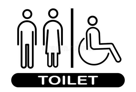 Toilet Signage Icons Stock Illustrations 493 Toilet Signage Icons