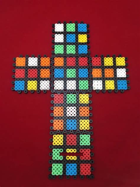 Rubiks Cube Perler Layout Kandi Pattern By Pandihandi On Deviantart