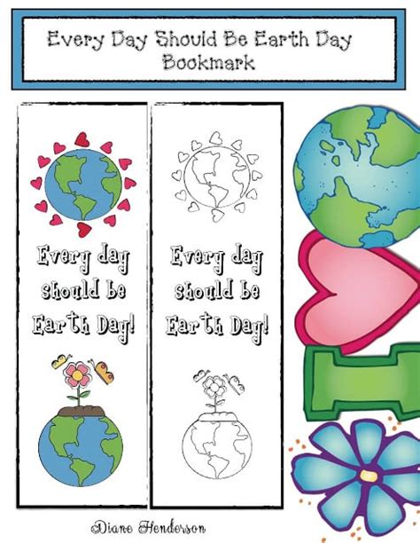Earth Day Bookmark Classroom Freebies