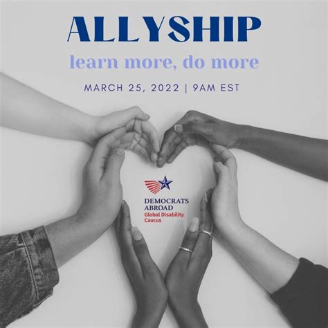 Building Allyship Learn More To Do More Democrats Abroad