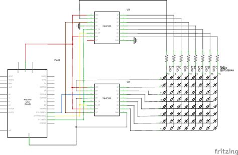 Electronic Arduino 74HC595 8x16led Matrix Arduino Valuable Tech Notes