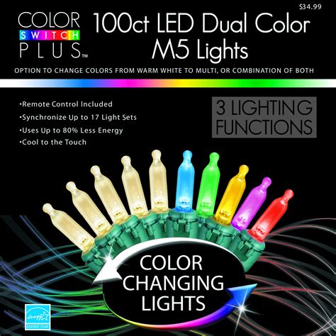 Color Switch Plus Dual Color M5 Led Christmas Lights Sears